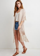 Eyelash Lace Kimono